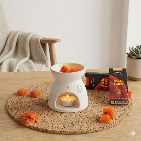 Melteaze Voksduft 50G – Carnelian Fire – Spiced Orange - Billede 1