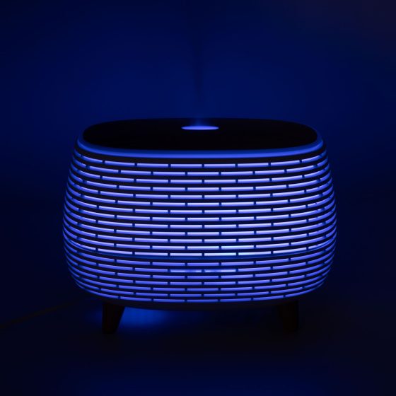 Futuristic Ribbed Aromadiffuser Med Farveskiftende Light - Billede 8