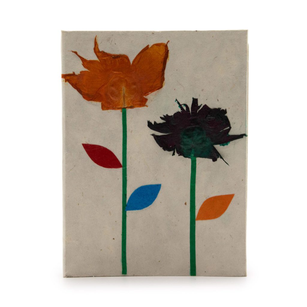 Med Lokta Notebook (15X12Cm) – 45 Leafs – Crafted Real Himalayan Floral Design