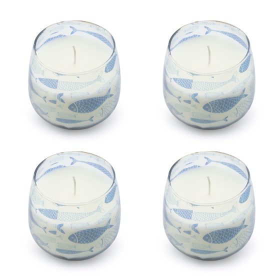 Lille Glasburk-Stearinlys – Seabreeze - Billede 2