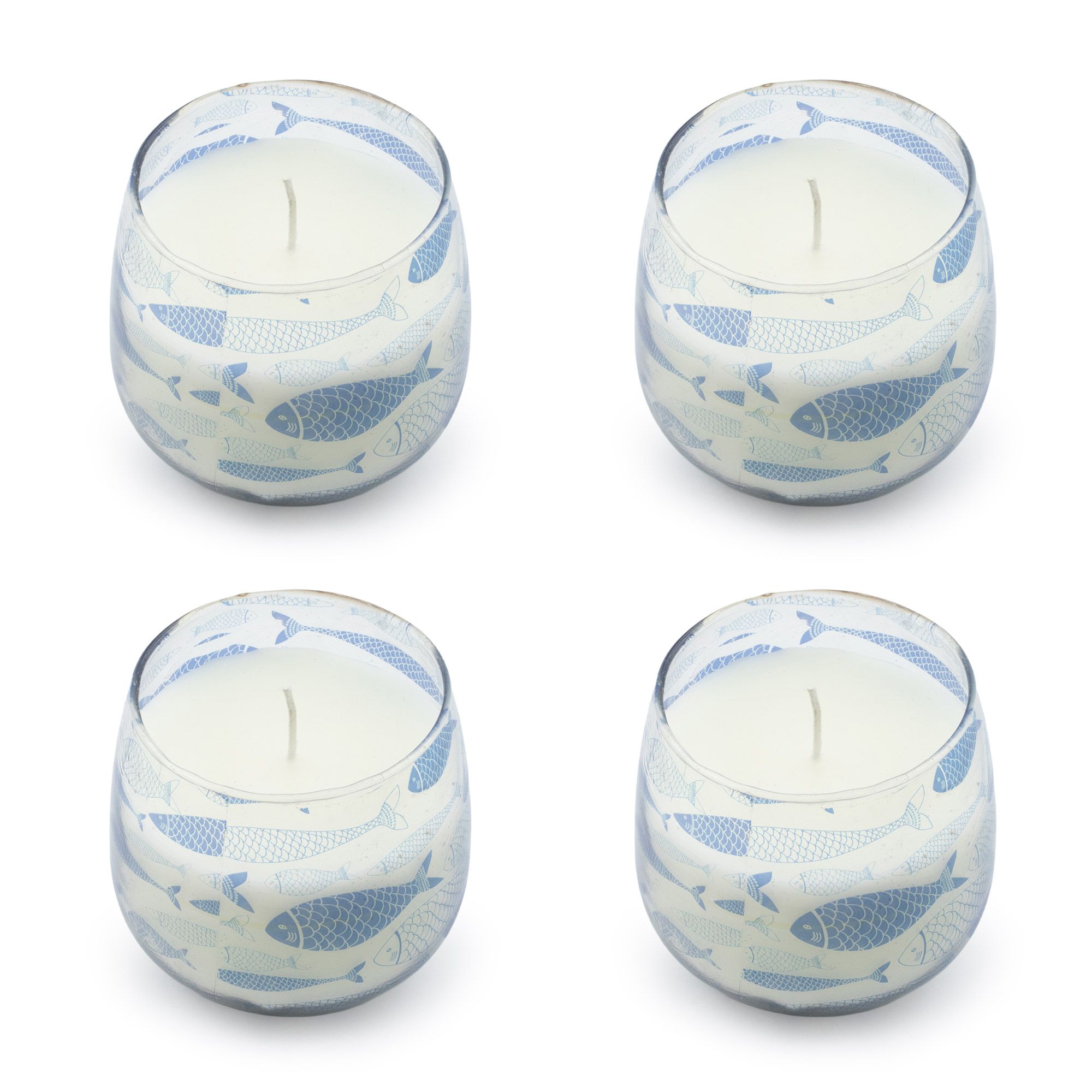 Lille Glasburk-Stearinlys – Seabreeze - Billede 2