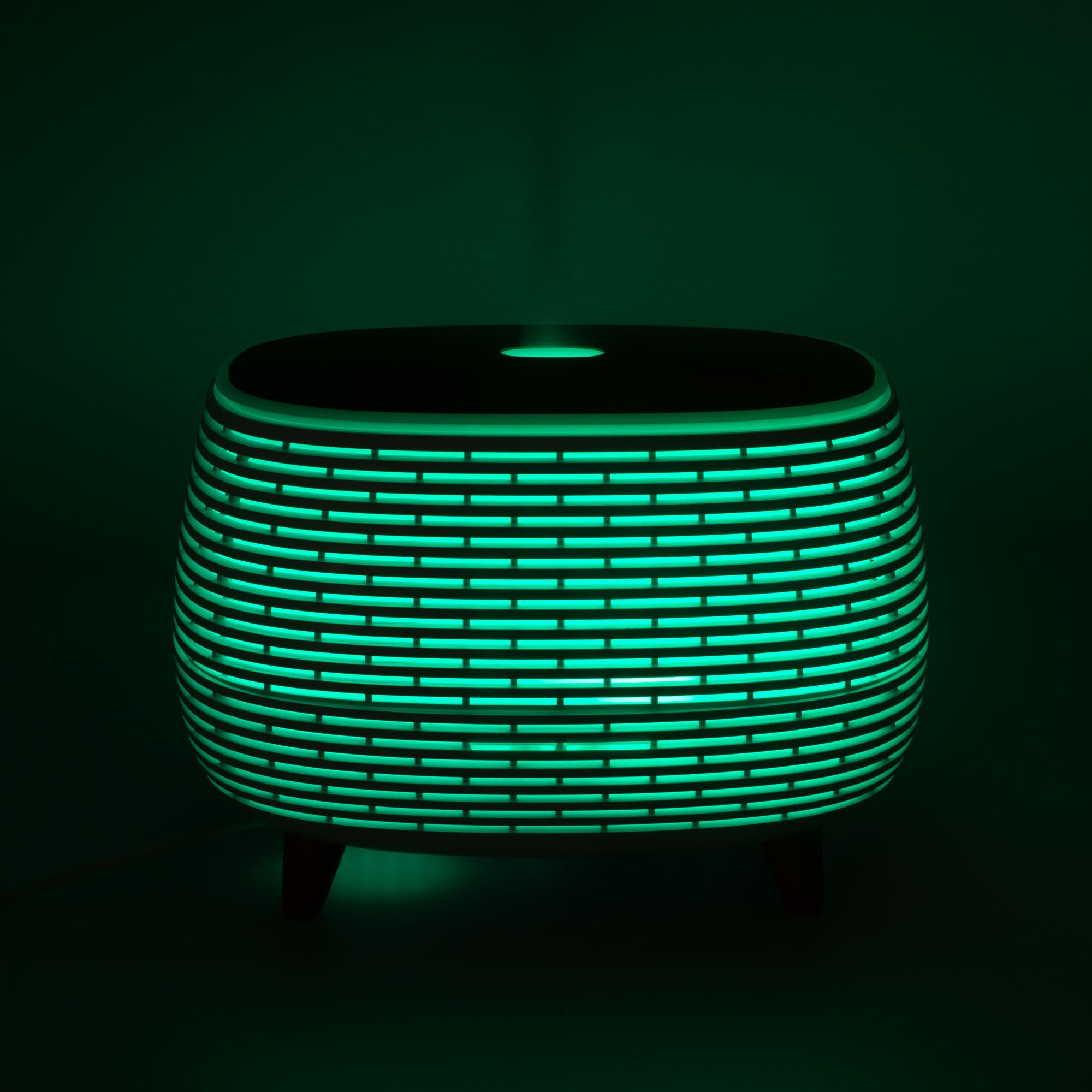 Futuristic Ribbed Aromadiffuser Med Farveskiftende Light - Billede 9