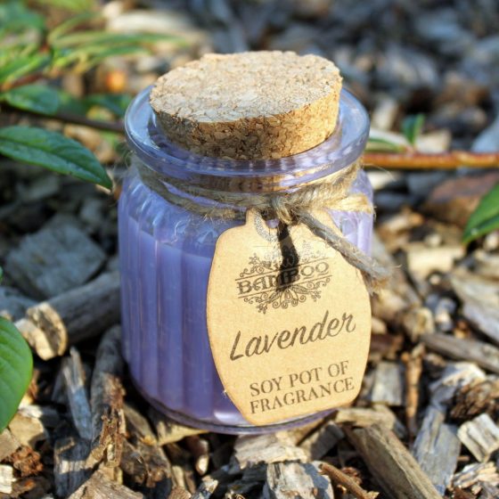 Lavendel Soja Duftpotte-Lys - Billede 2