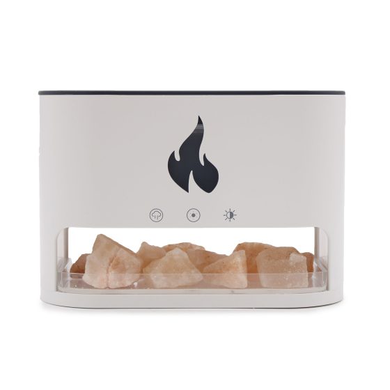 Blaze Aromadiffuser – Himalayan Salt Chamber – Usb-C – Flame Effect (Salt Included) - Billede 1
