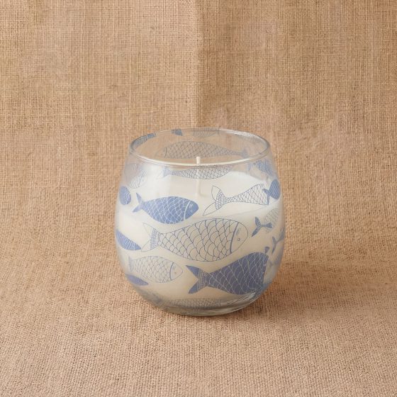Lille Glasburk-Stearinlys – Seabreeze - Billede 6