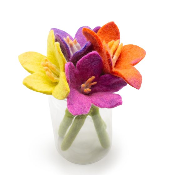 Felt Flowers – Lily (10 Assorted Colours) - Billede 4