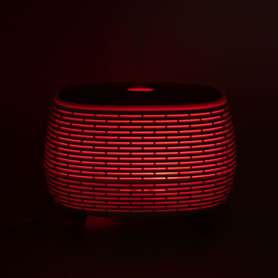 Futuristic Ribbed Aromadiffuser Med Farveskiftende Light - Billede 10