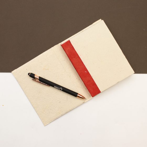 Med Lokta Notebook (15X12Cm) – 45 Leafs – Crafted Real Himalayan Floral Design - Billede 3