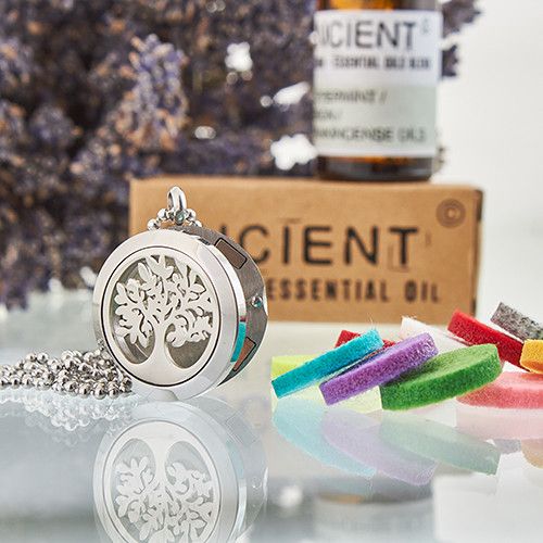 Aromaterapi Smykke Halskæde – Tree of Life 25mm - Billede 3