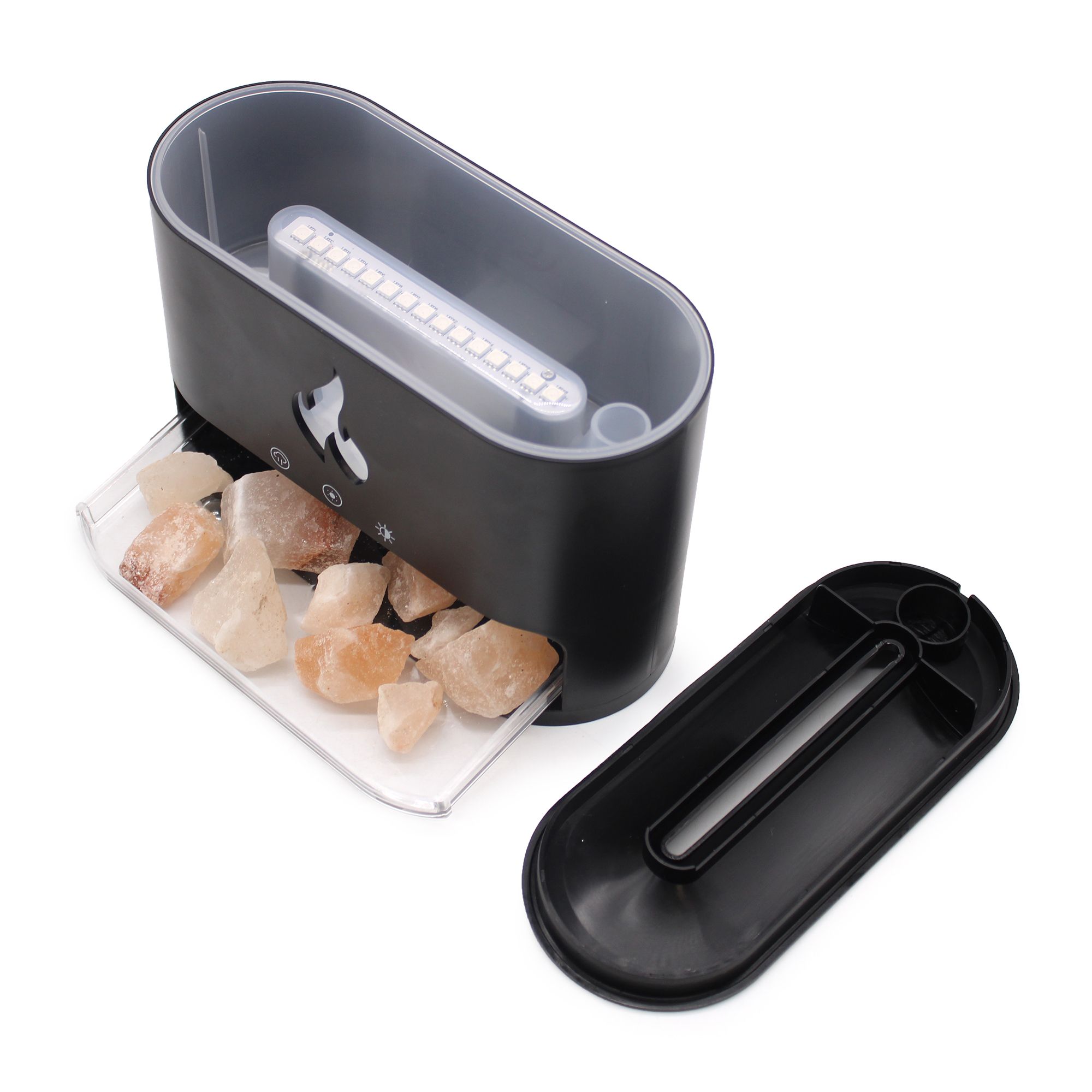 Blaze Aromadiffuser – Himalayan Salt Chamber – Usb-C – Flame Effect (Salt Included) - Billede 7
