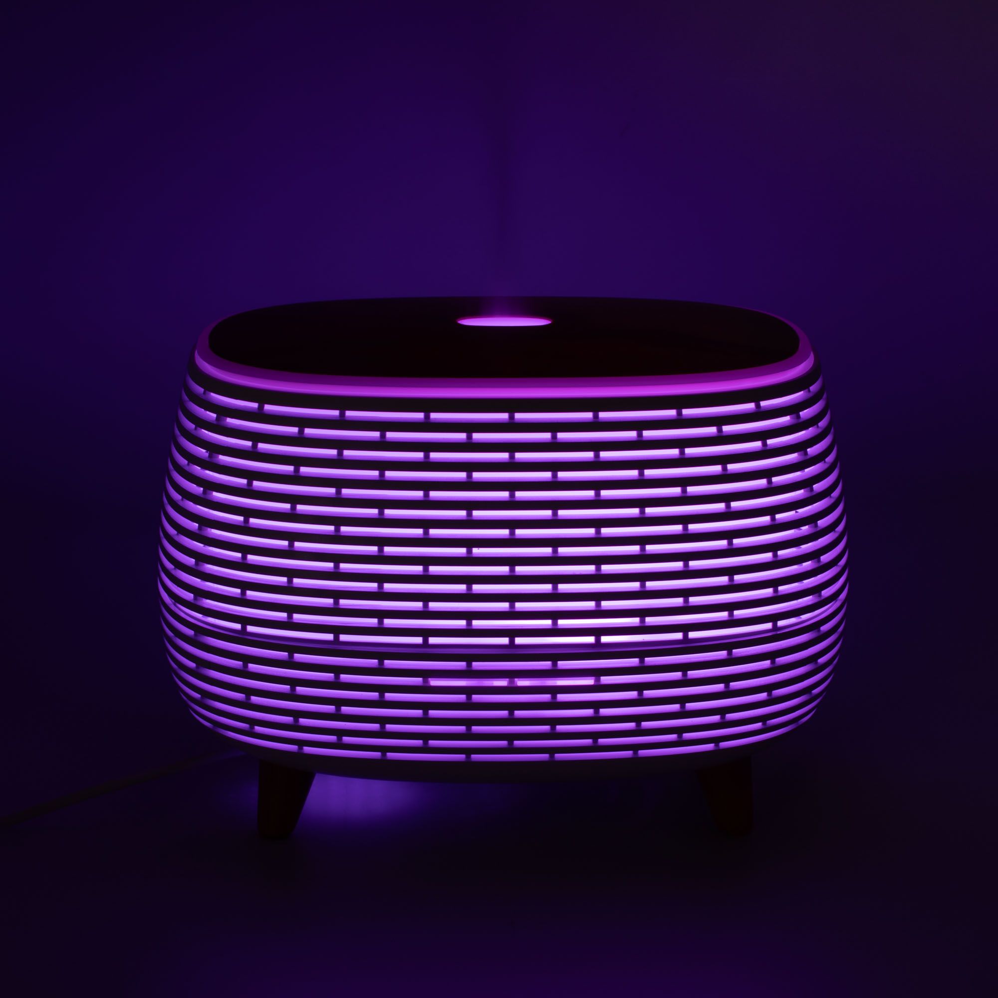 Futuristic Ribbed Aromadiffuser Med Farveskiftende Light - Billede 14
