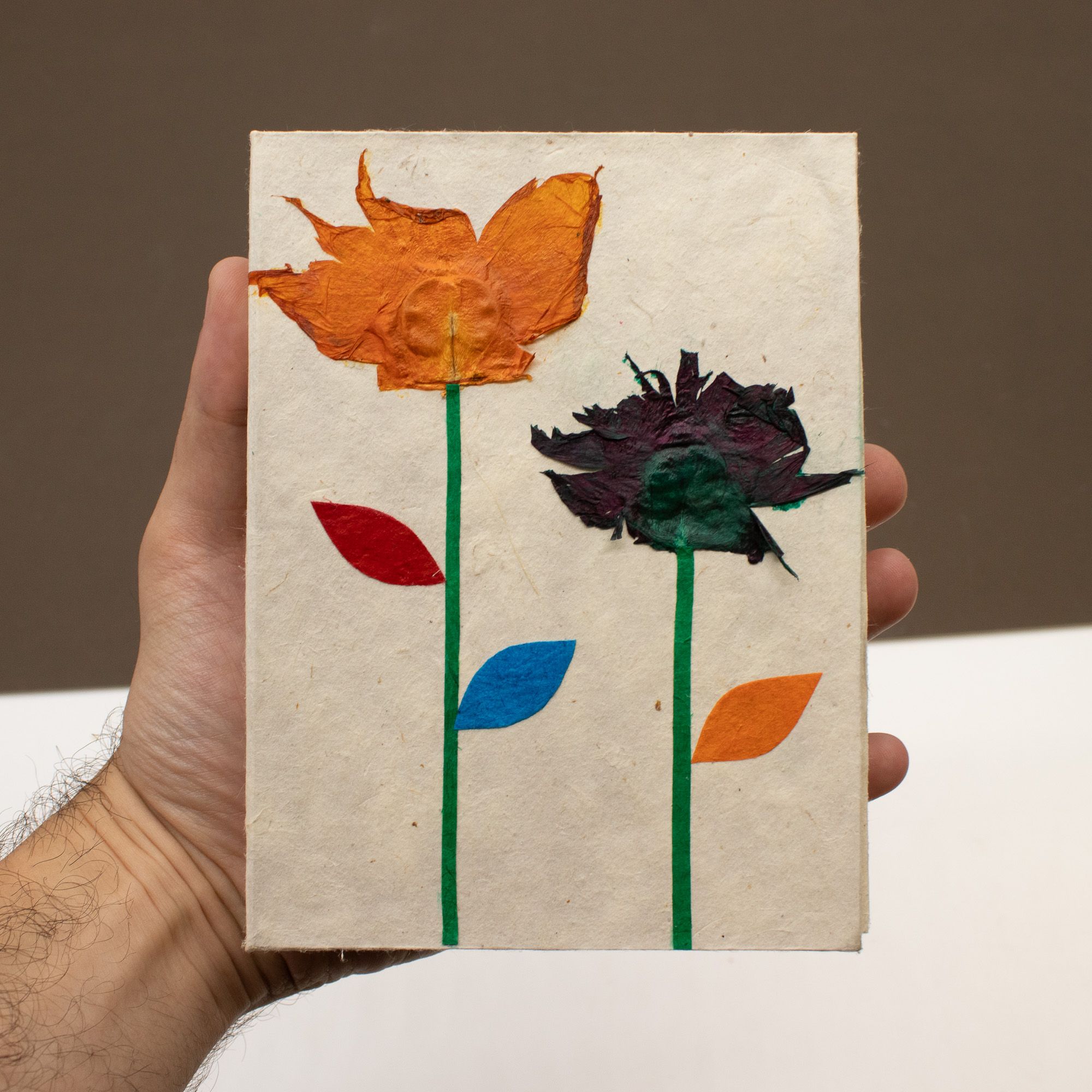 Med Lokta Notebook (15X12Cm) – 45 Leafs – Crafted Real Himalayan Floral Design - Billede 4