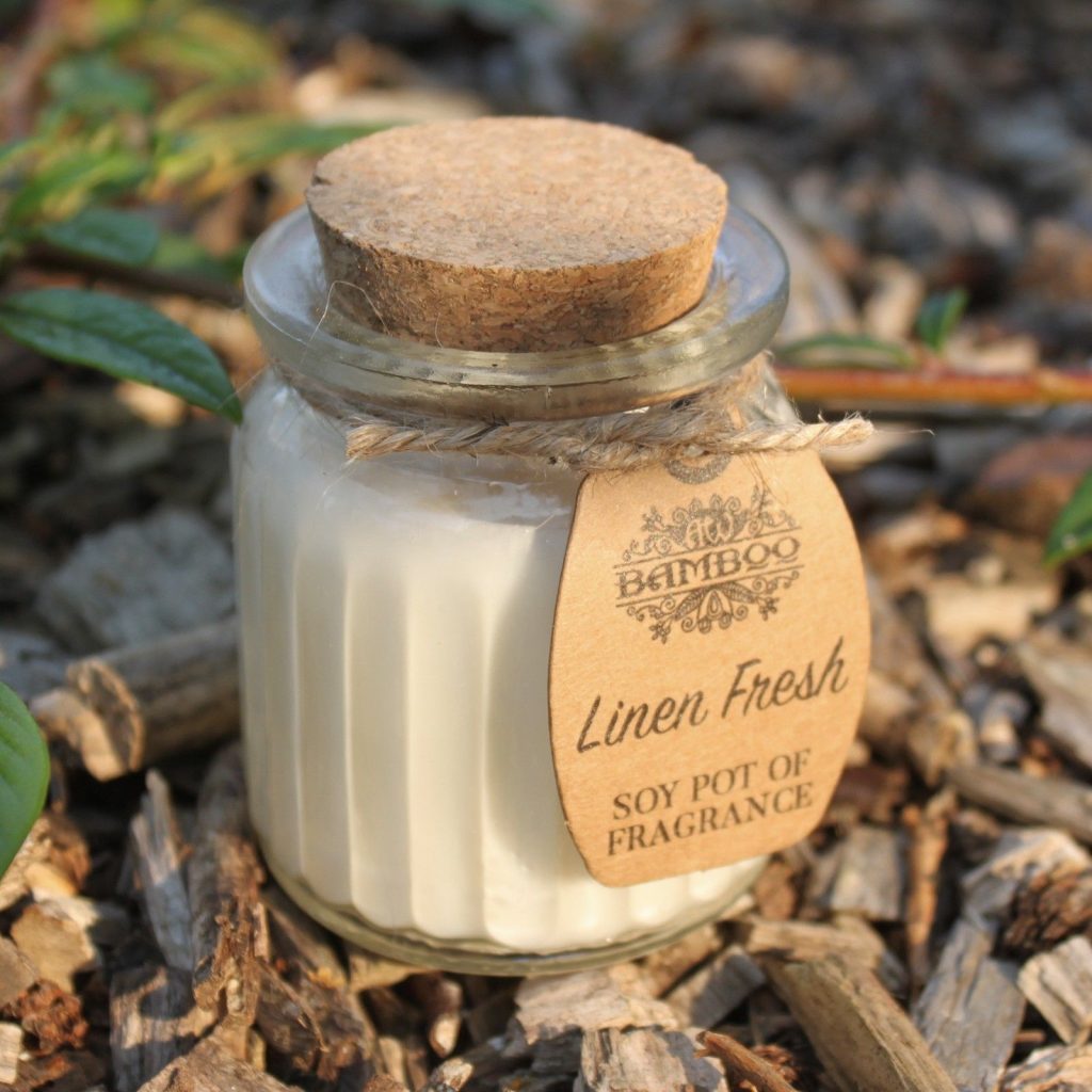 Linen Fresh Soja Duftpotte-Lys