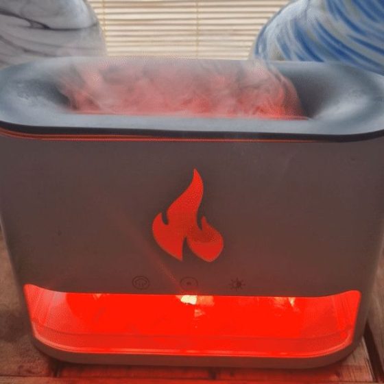 Blaze Aromadiffuser – Himalayan Salt Chamber – Usb-C – Flame Effect (Salt Included) - Billede 5
