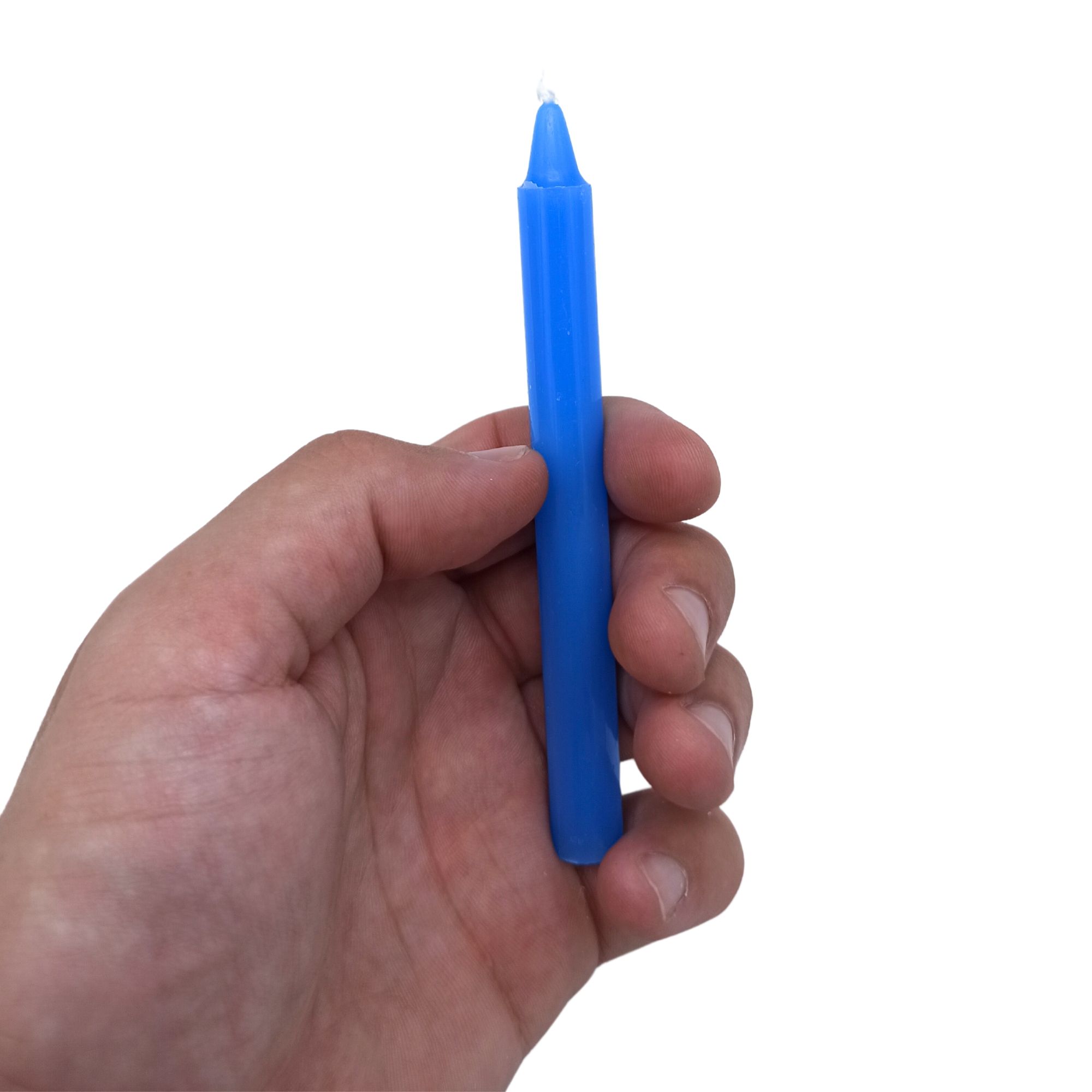 Manifest Magic Stearinlys (Pakke Med 12) – Blue – Throat Chakra - Billede 3