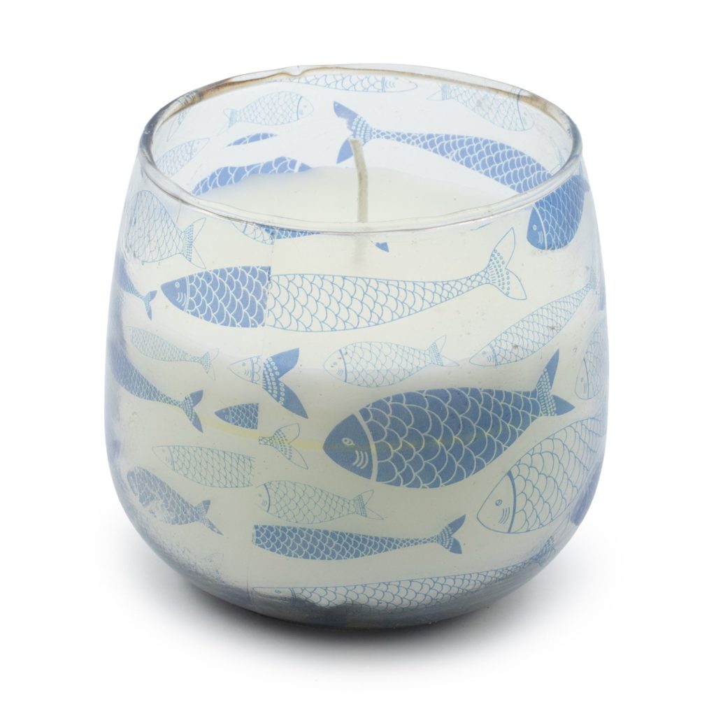Mellem Glasburk-Stearinlys – Seabreeze