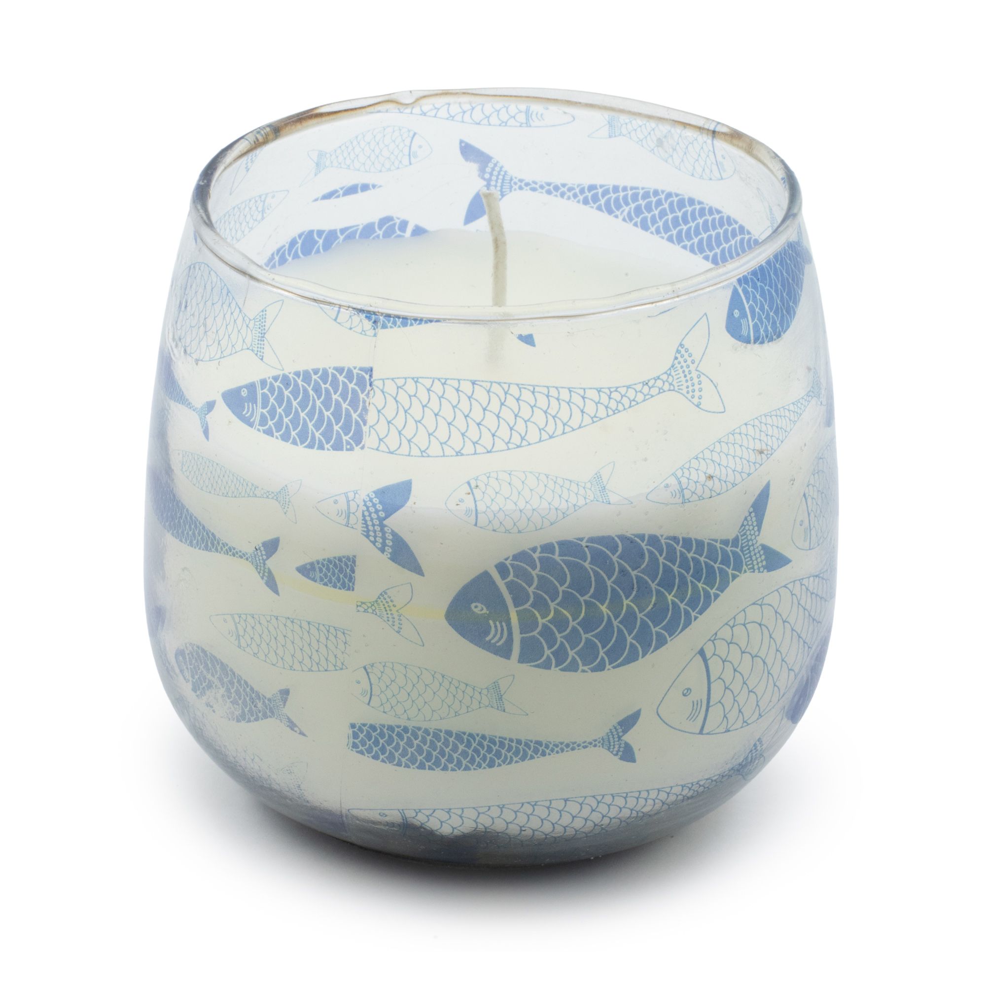 Mellem Glasburk-Stearinlys – Seabreeze - Billede 1