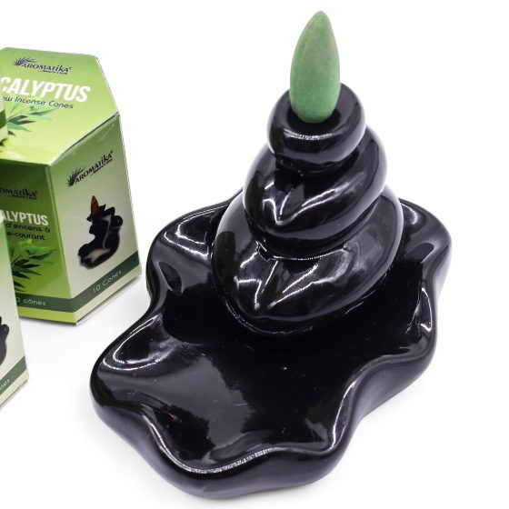 Masala Backflow Røgelse Pakke Med 10 – Eucalyptus - Billede 2