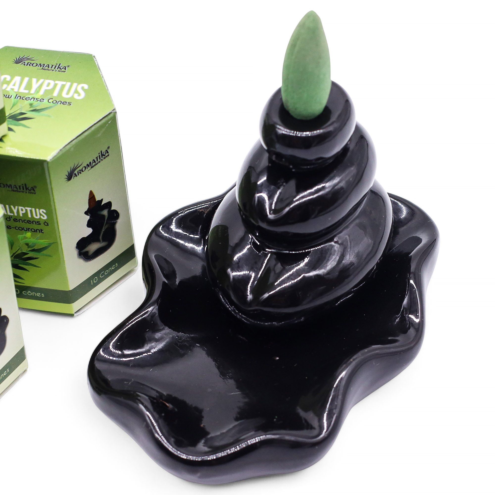 Masala Backflow Røgelse Pakke Med 10 – Eucalyptus - Billede 2