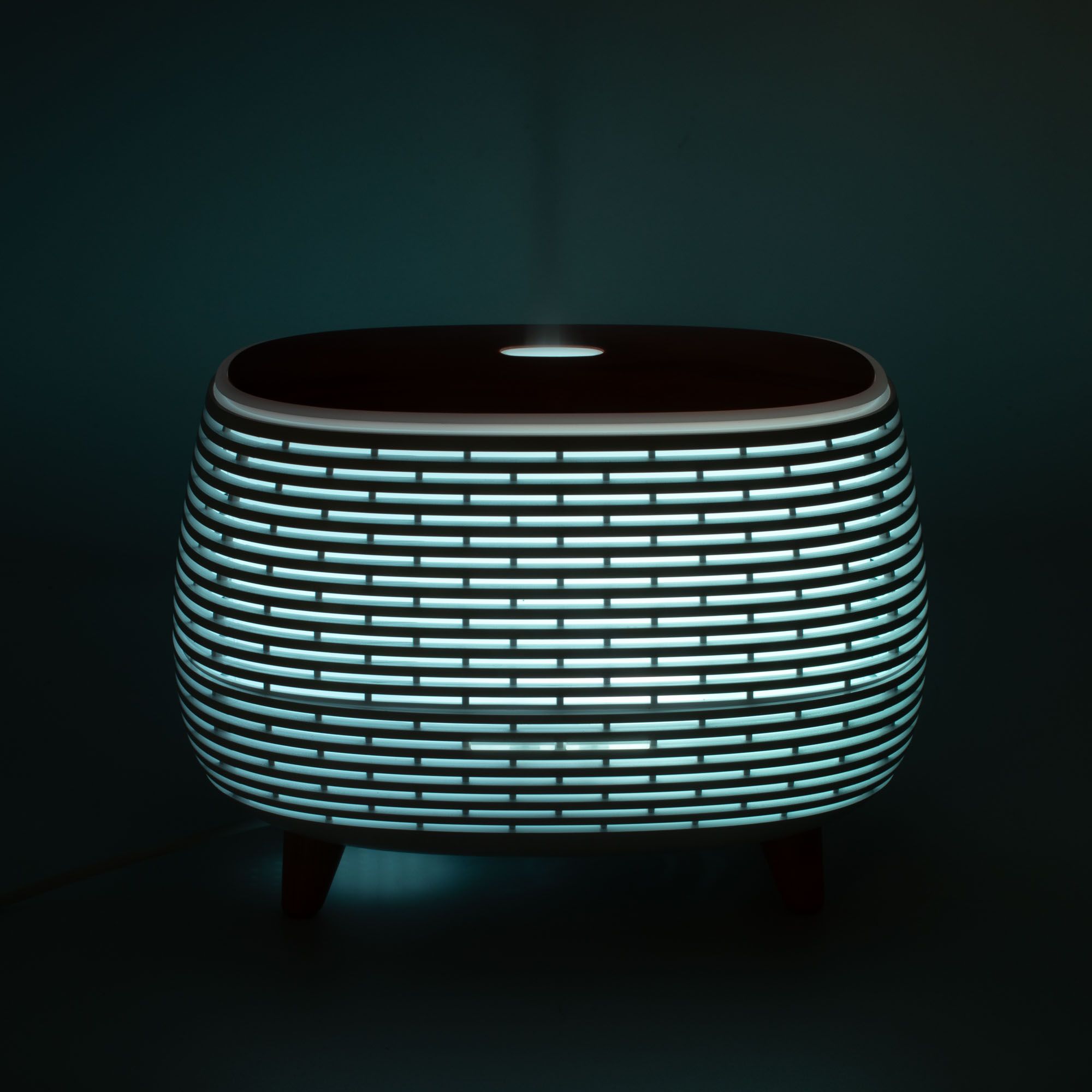 Futuristic Ribbed Aromadiffuser Med Farveskiftende Light - Billede 13