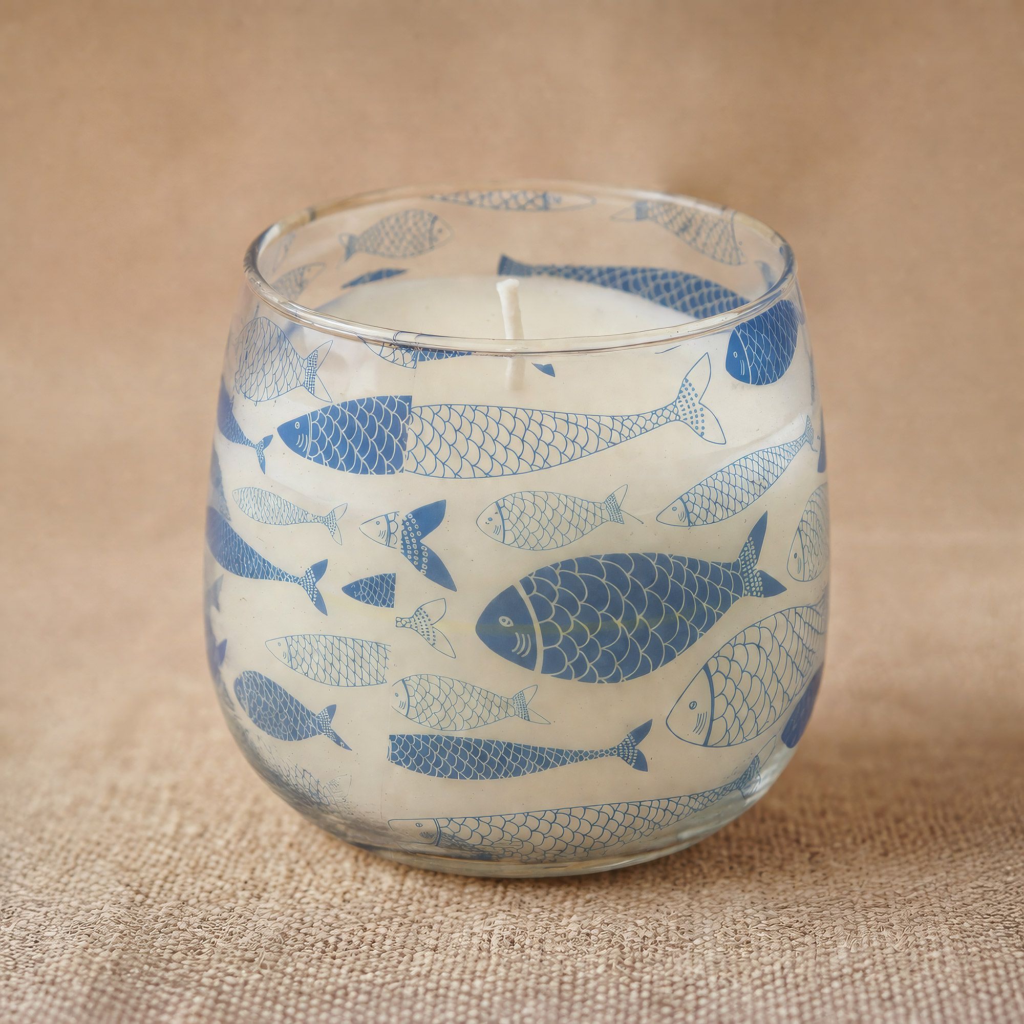 Mellem Glasburk-Stearinlys – Seabreeze - Billede 3