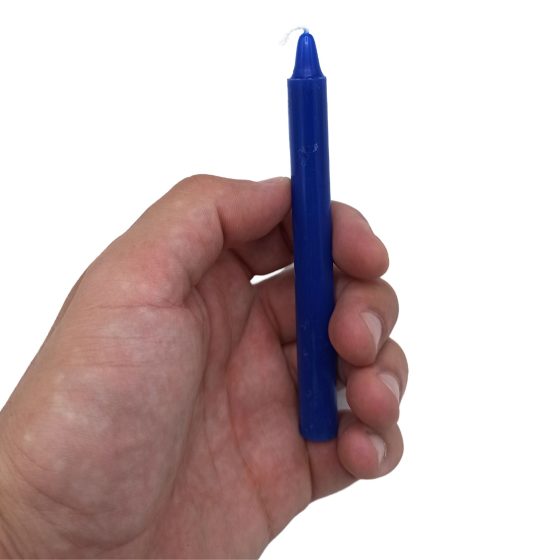 Manifest Magic Stearinlys (Pakke Med 12) – Dark Blue – Third Eye Chakra - Billede 3