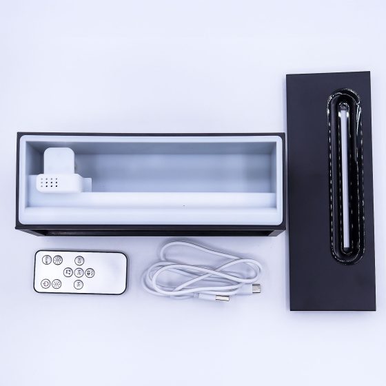Flame Effect Aromadiffuser Med Birdsound – Black Usb – Farveskift - Billede 3
