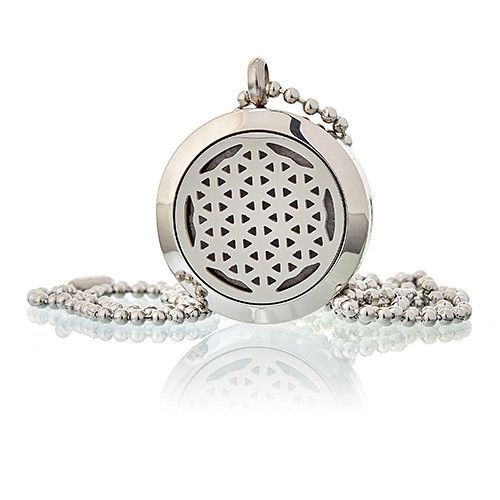 Aromaterapi Smykker Halskæde – Flower of Life 25 Mm - Billede 2
