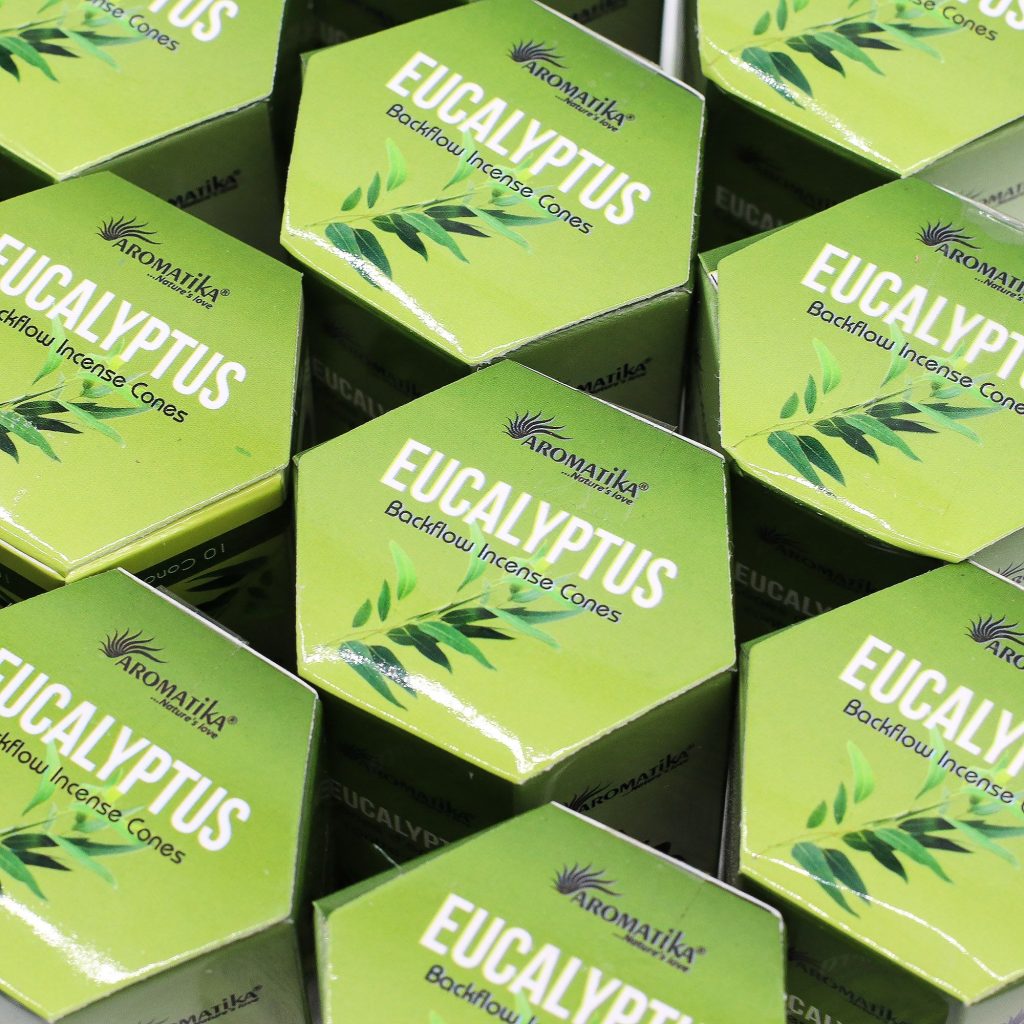Masala Backflow Røgelse Pakke Med 10 – Eucalyptus
