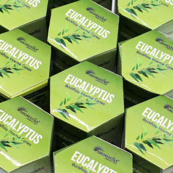 Masala Backflow Røgelse Pakke Med 10 – Eucalyptus - Billede 5