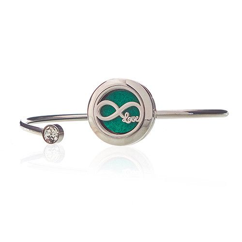 Aromaterapi Smykker Crystal Armbånd – Infinite Love – 20mm