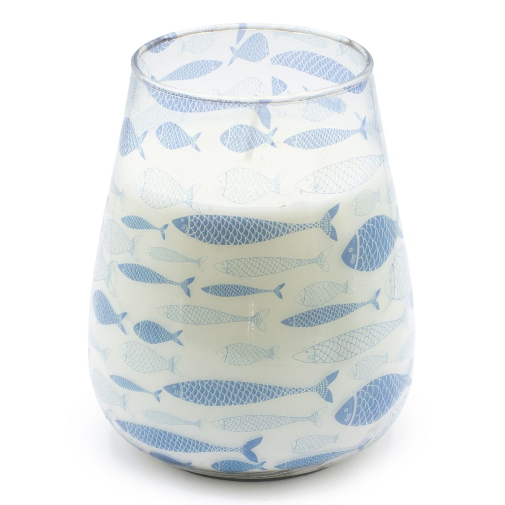 Høje Glasburk-Stearinlys – Seabreeze