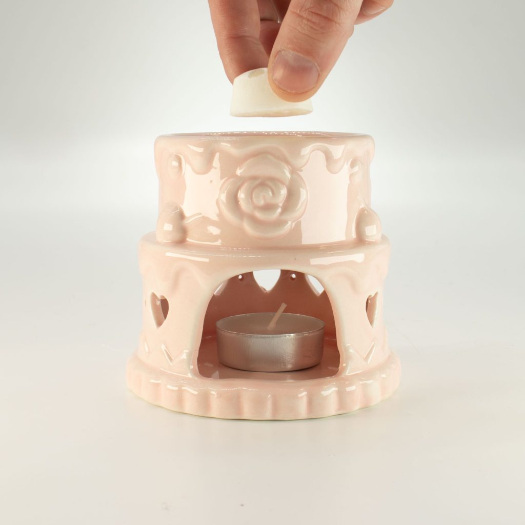 Ceramic Cake Oliebrænder – Hearts – Pink