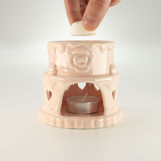 Ceramic Cake Oliebrænder – Hearts – Pink - Billede 5