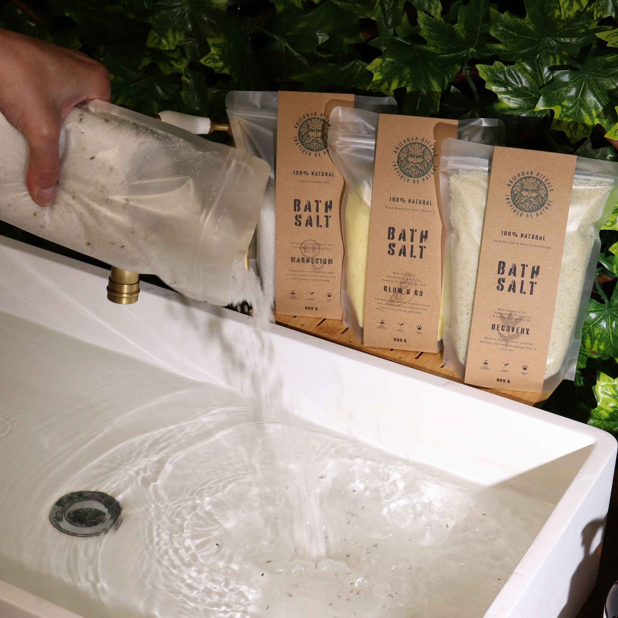Greenman Rituals Lavender Aromaterapi Epsom Badesalt – Sleep Good - Billede 3
