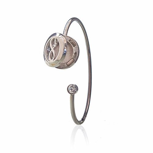 Aromaterapi Smykker Crystal Armbånd – Infinite Love – 20mm - Billede 4