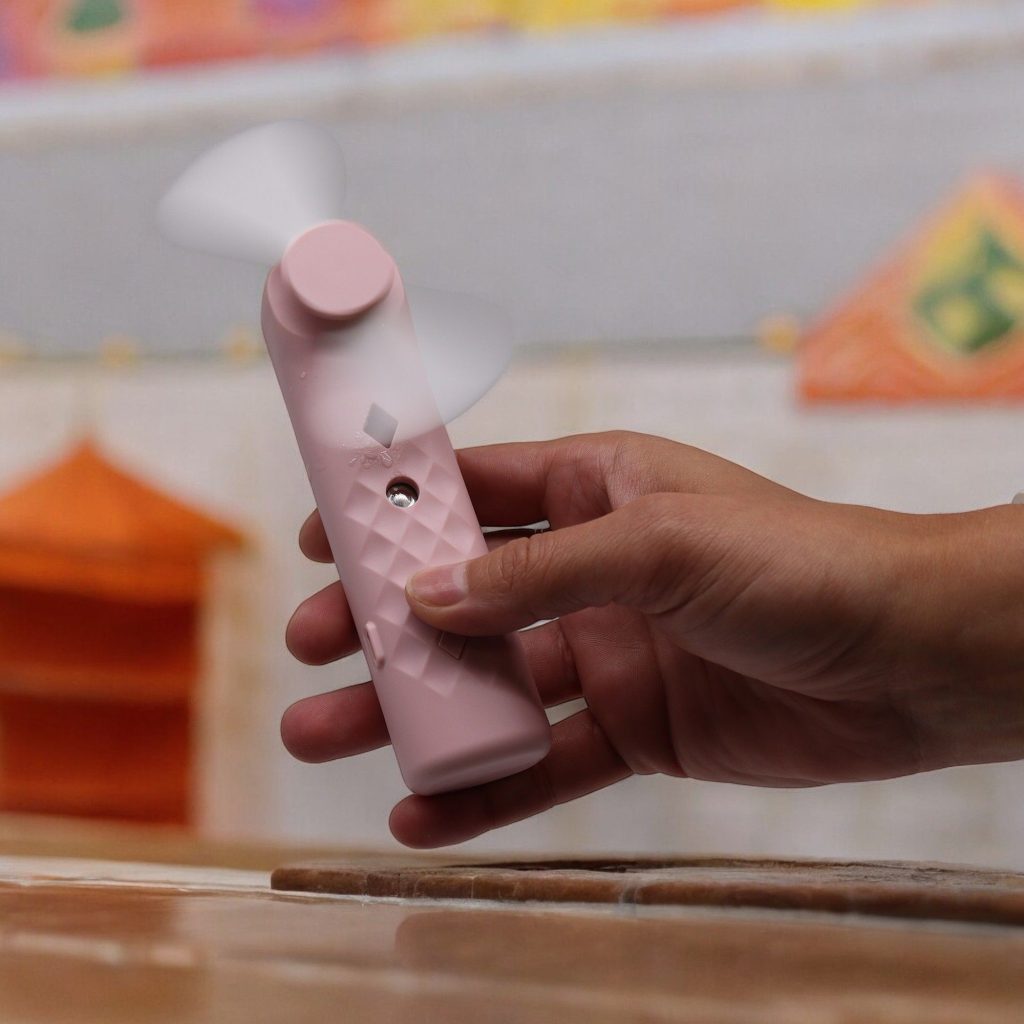 Pink Nano Mist Ansigtsblæser & Spray – Usb-Opladelig