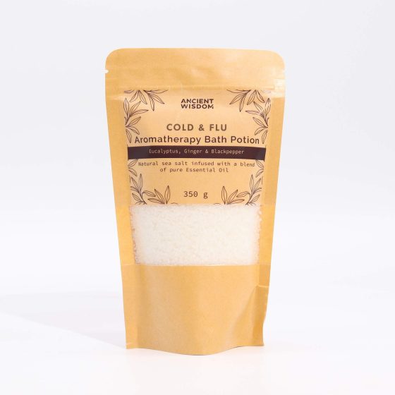 Aromaterapi Badeeliksir I Kraftpose 350G – Colds & Flu - Billede 1