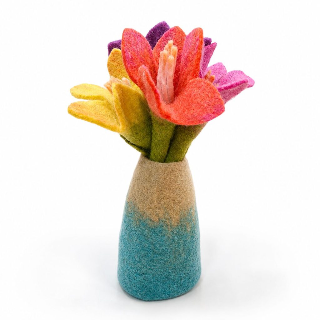 Felt Flowers – Lily (10 Assorted Colours)