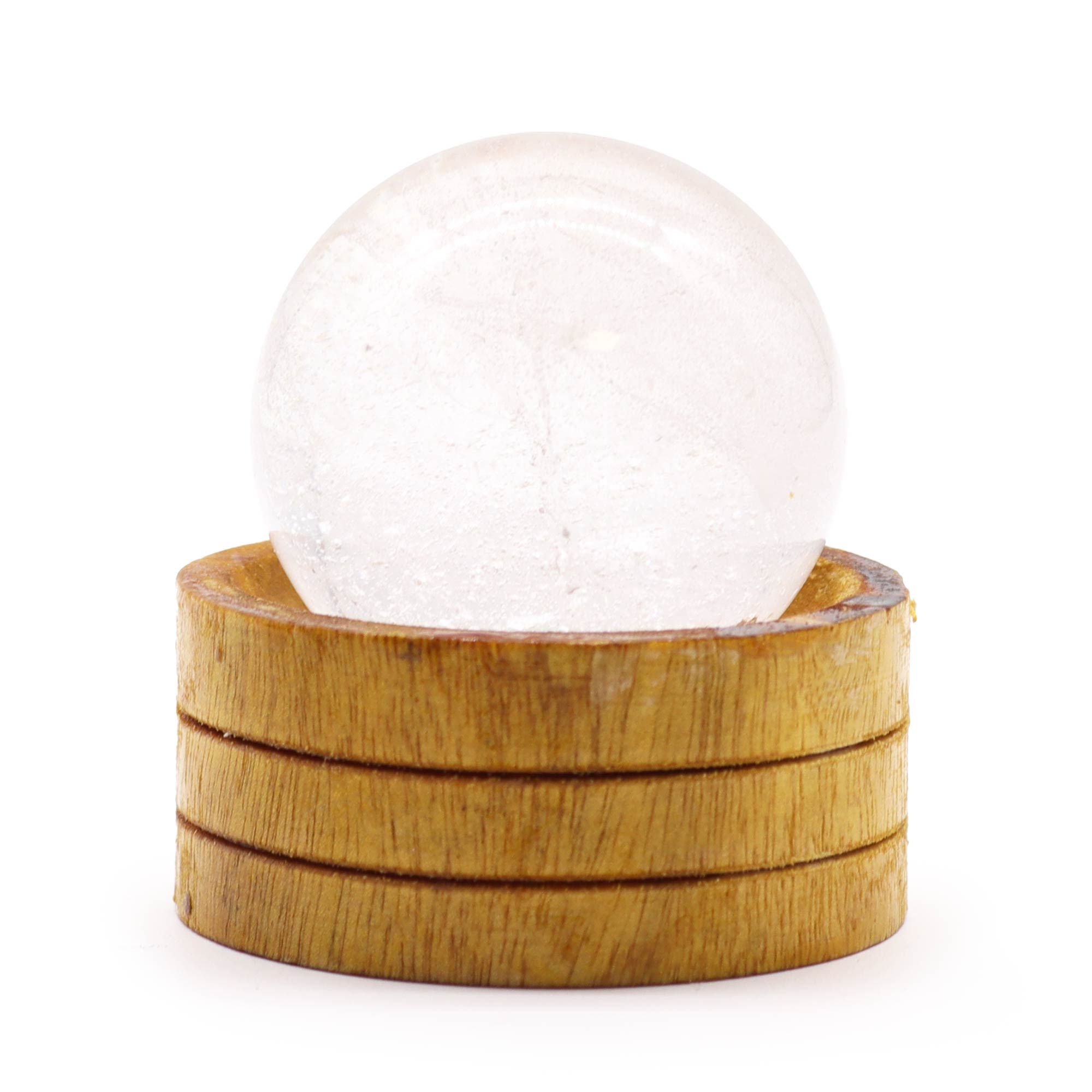 Ædelsten Kugle 50Mm – Clear Quartz Med Stand - Billede 1