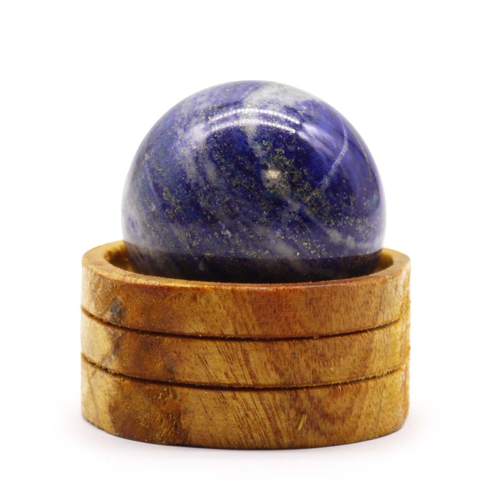 Ædelsten Kugle 50Mm – Afghan Lapis Med Stand