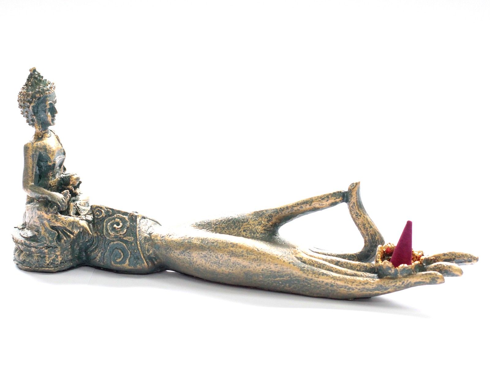 Antique Buddha – Hand Røgelse Burner - Billede 3