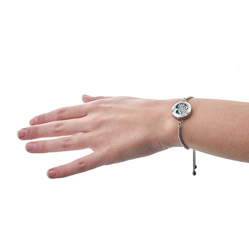 Aromaterapi Smykker Chain Armbånd – Angel Wings – 20mm - Billede 3