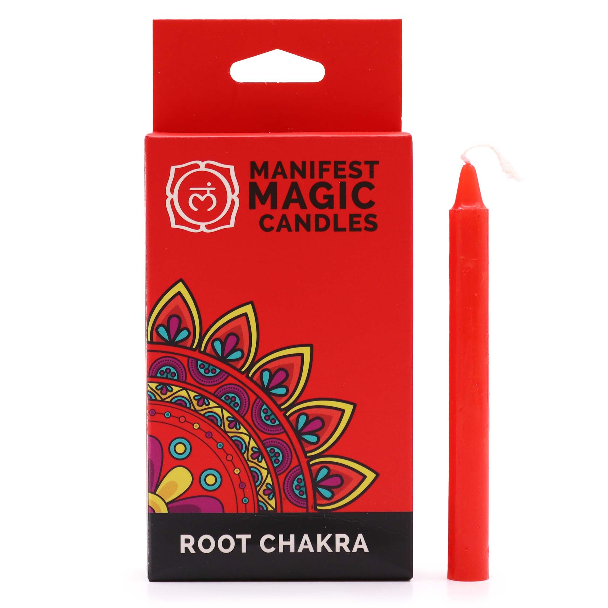 Manifest Magic Stearinlys (Pakke Med 12) – Red – Root Chakra - Billede 1