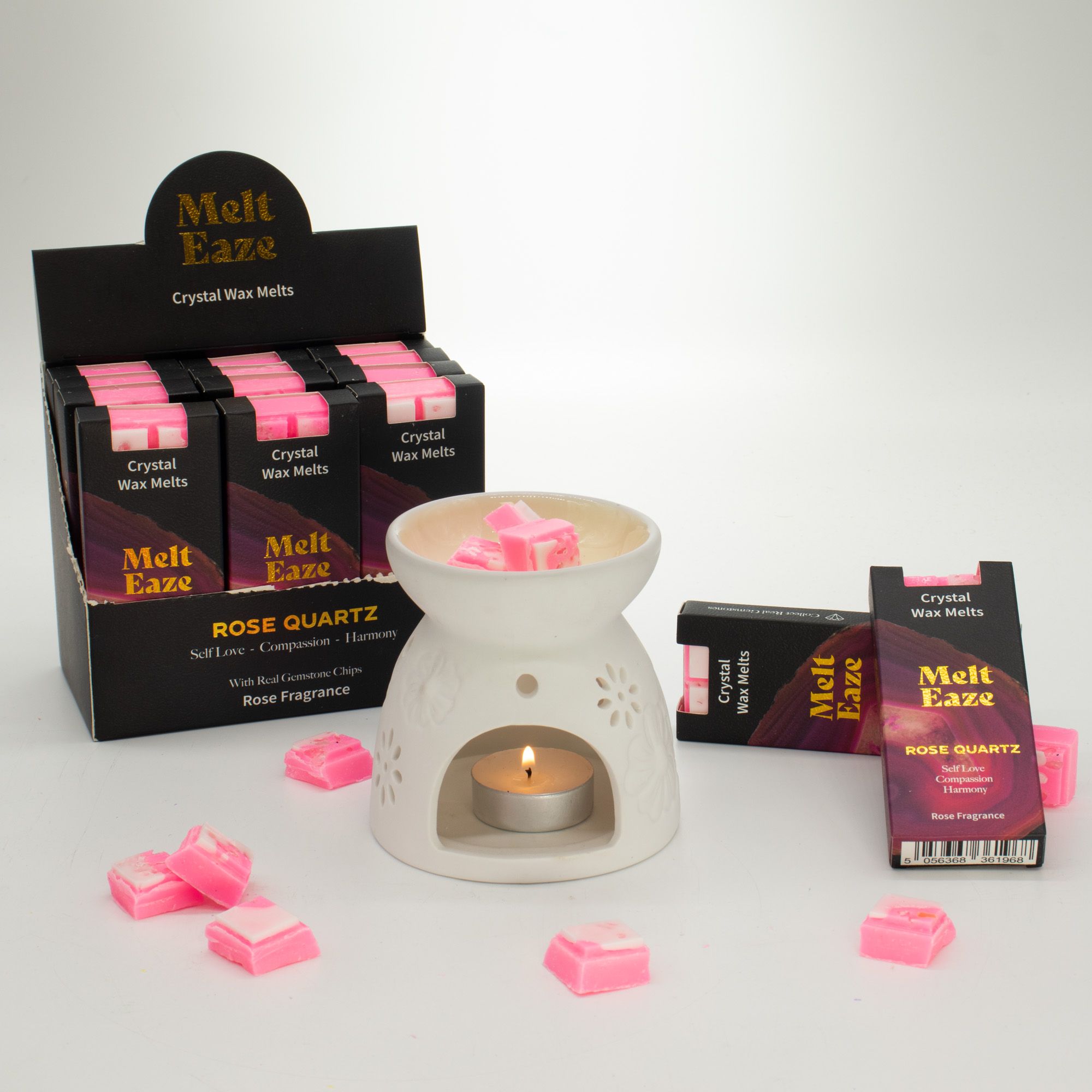 Melteaze Voksduft 50G – Rose Quartz Love – Rose - Billede 4