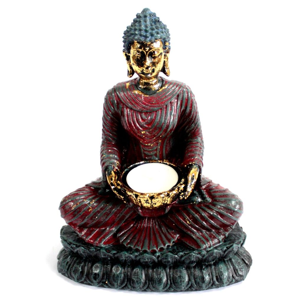 Antique Buddha – Devotee Stearinlys Holder