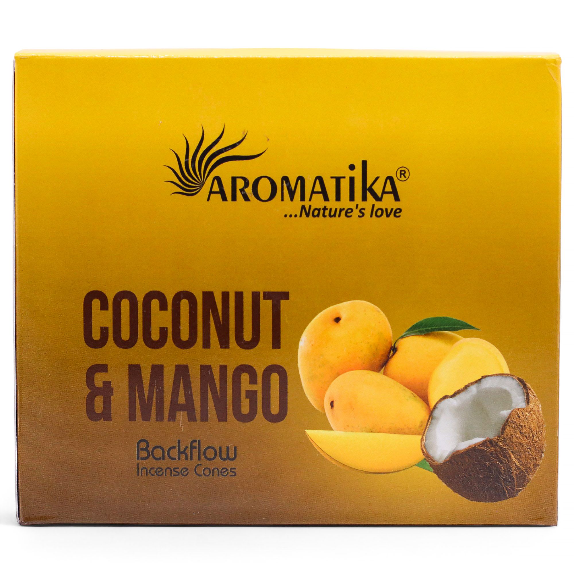 Masala Backflow Røgelse Pakke Med 10 – Coconut & Mango - Billede 4