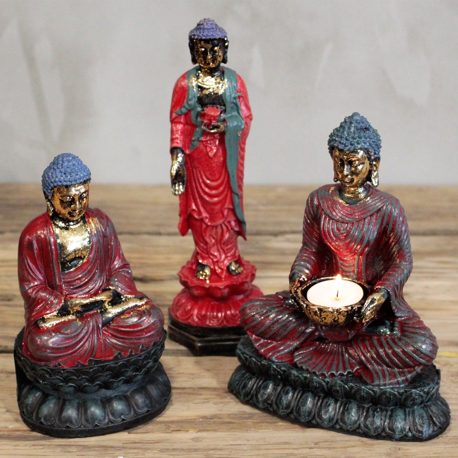 Antique Buddha – Standing - Billede 3