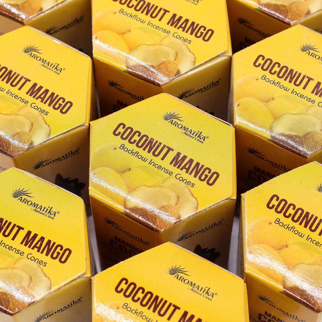 Masala Backflow Røgelse Pakke Med 10 – Coconut & Mango