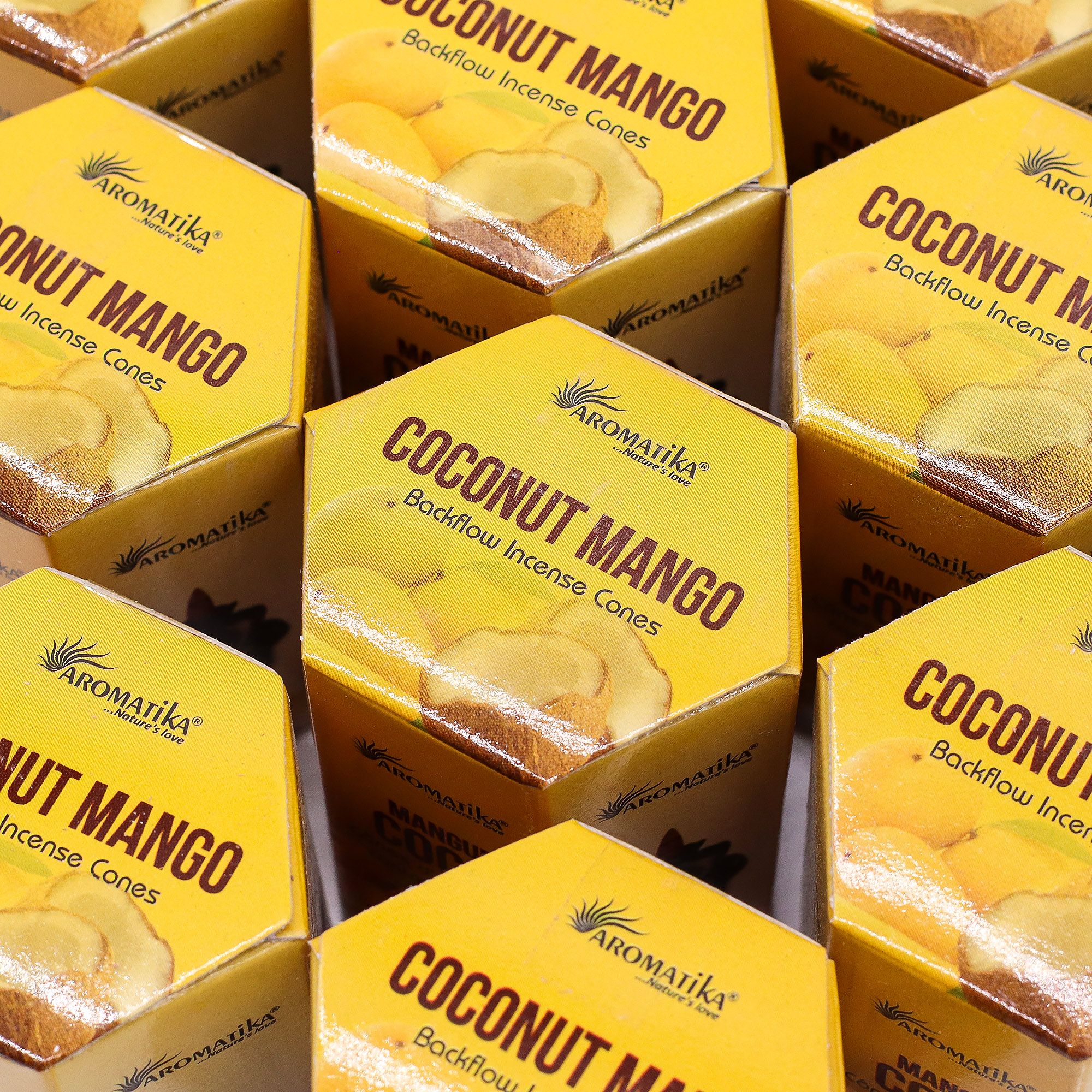 Masala Backflow Røgelse Pakke Med 10 – Coconut & Mango - Billede 5